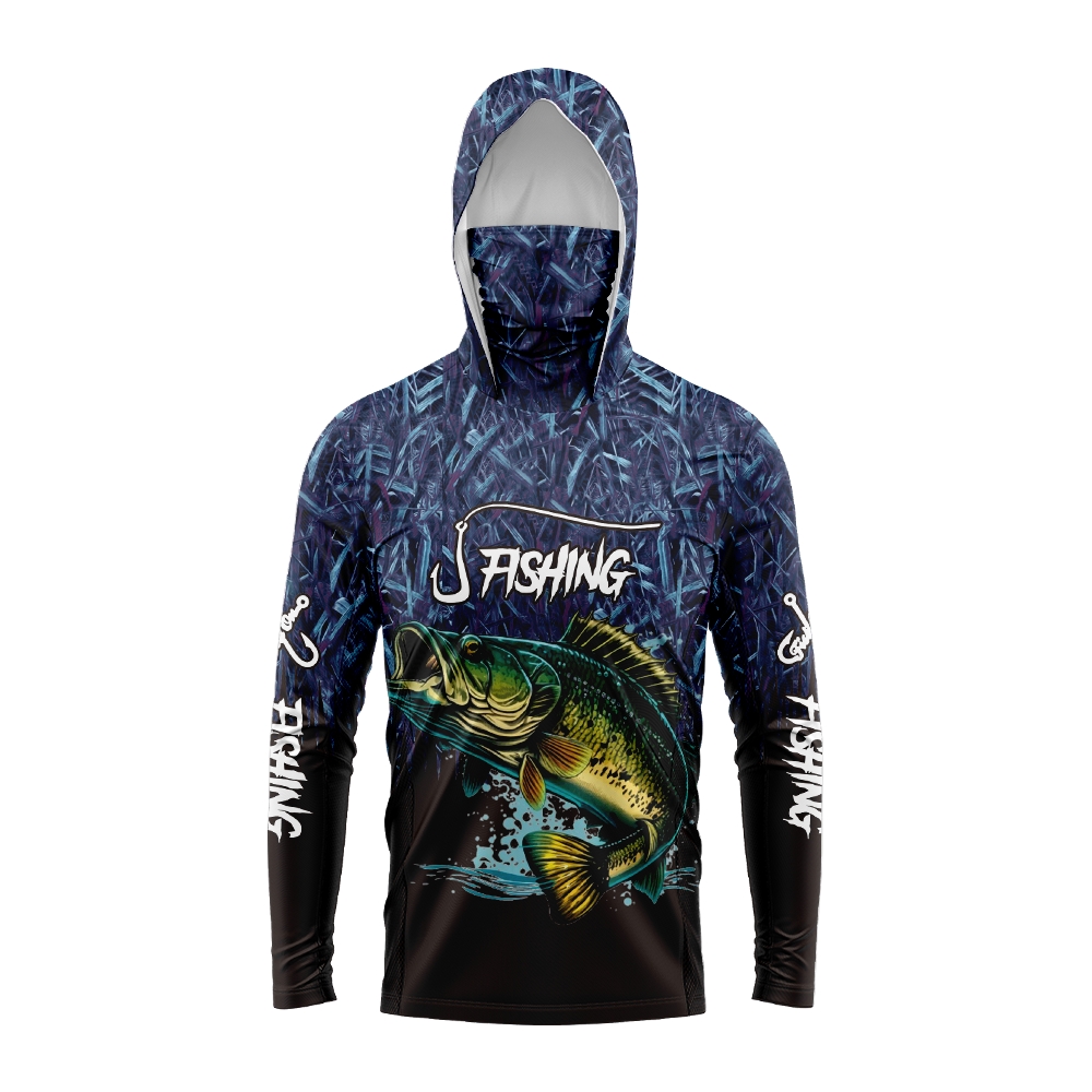 Fishing Hoodie - Hoodie Pancing Pria Motif Ikan Bass