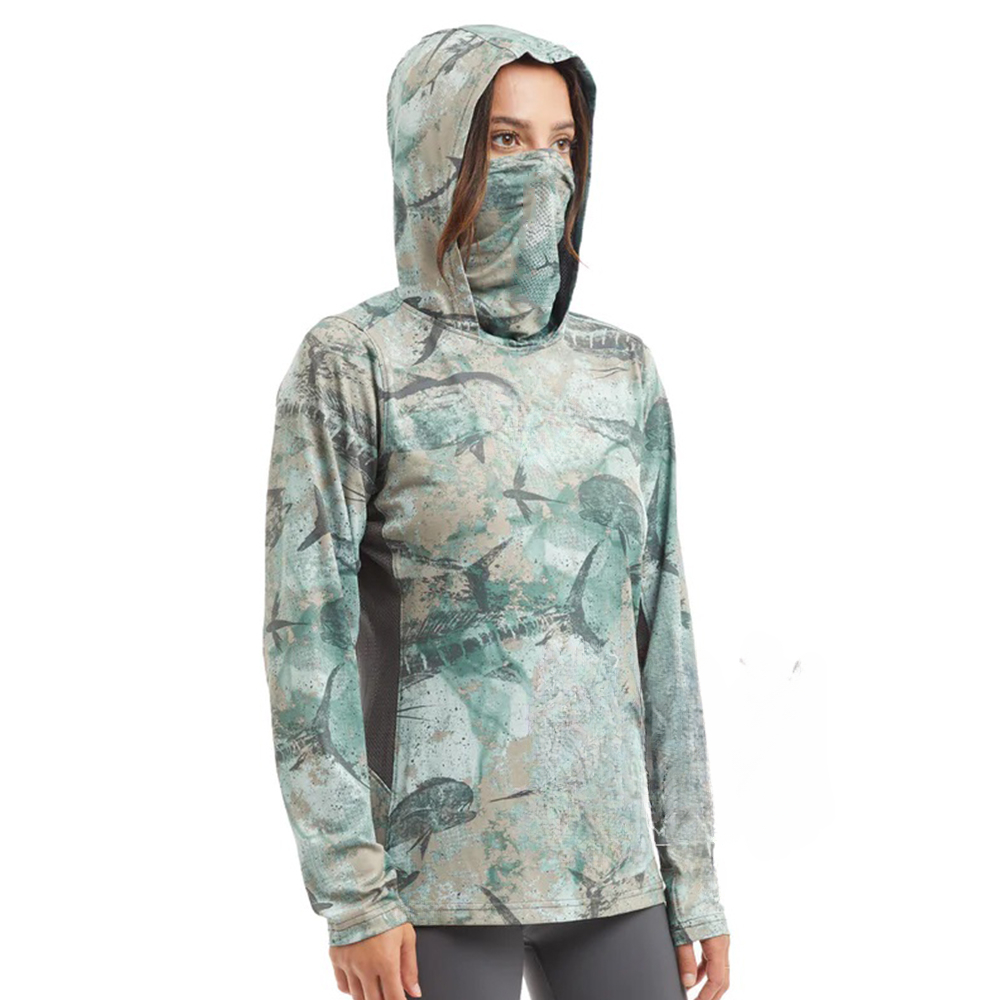 Kaos Pemancing Wanita Lengan P - Fishing Hoodie ulasan dan harga