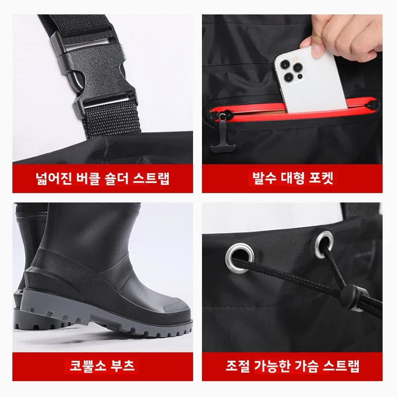 Wader Dada Tahan Air dengan Ce - Fishing Waders ulasan dan harga